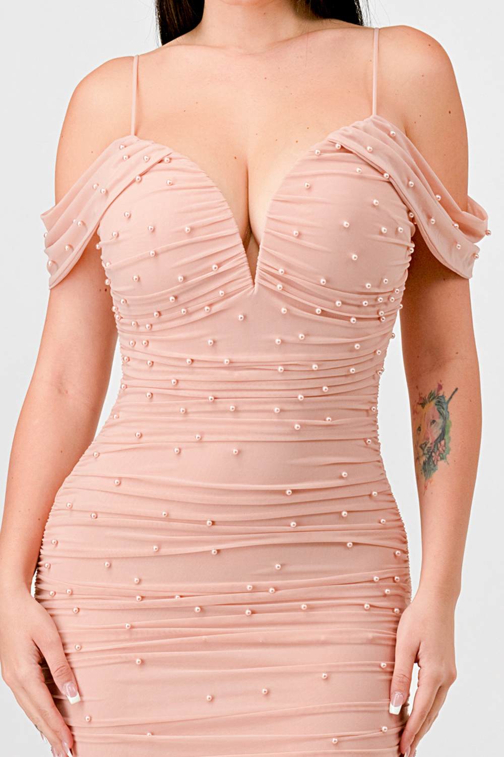 Pearl Mesh Elegant Dress