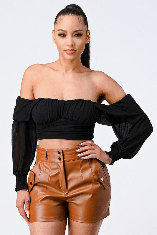 Breezy Off-Shoulder Elegant Top