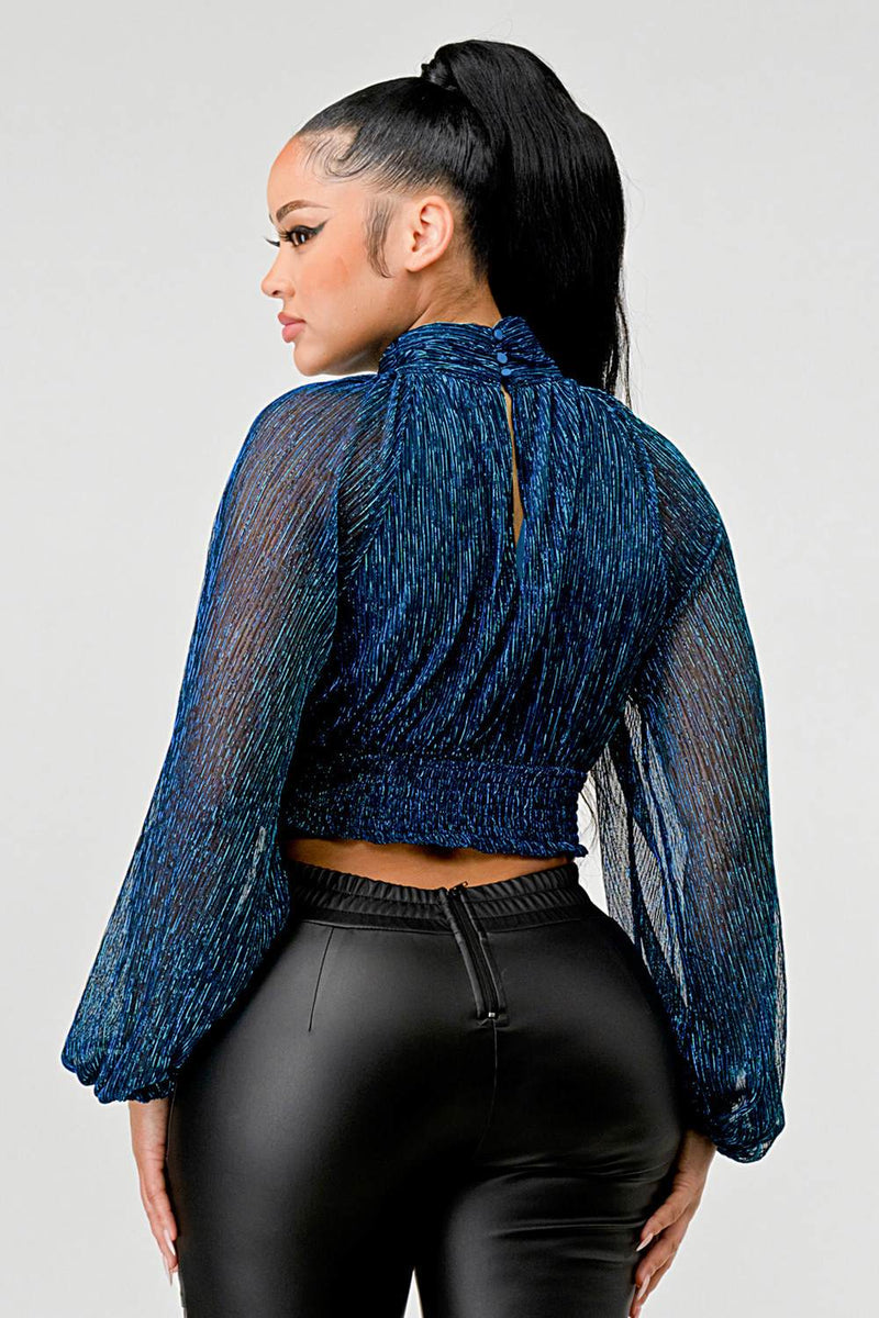 Sheer Bell Sleeves Top