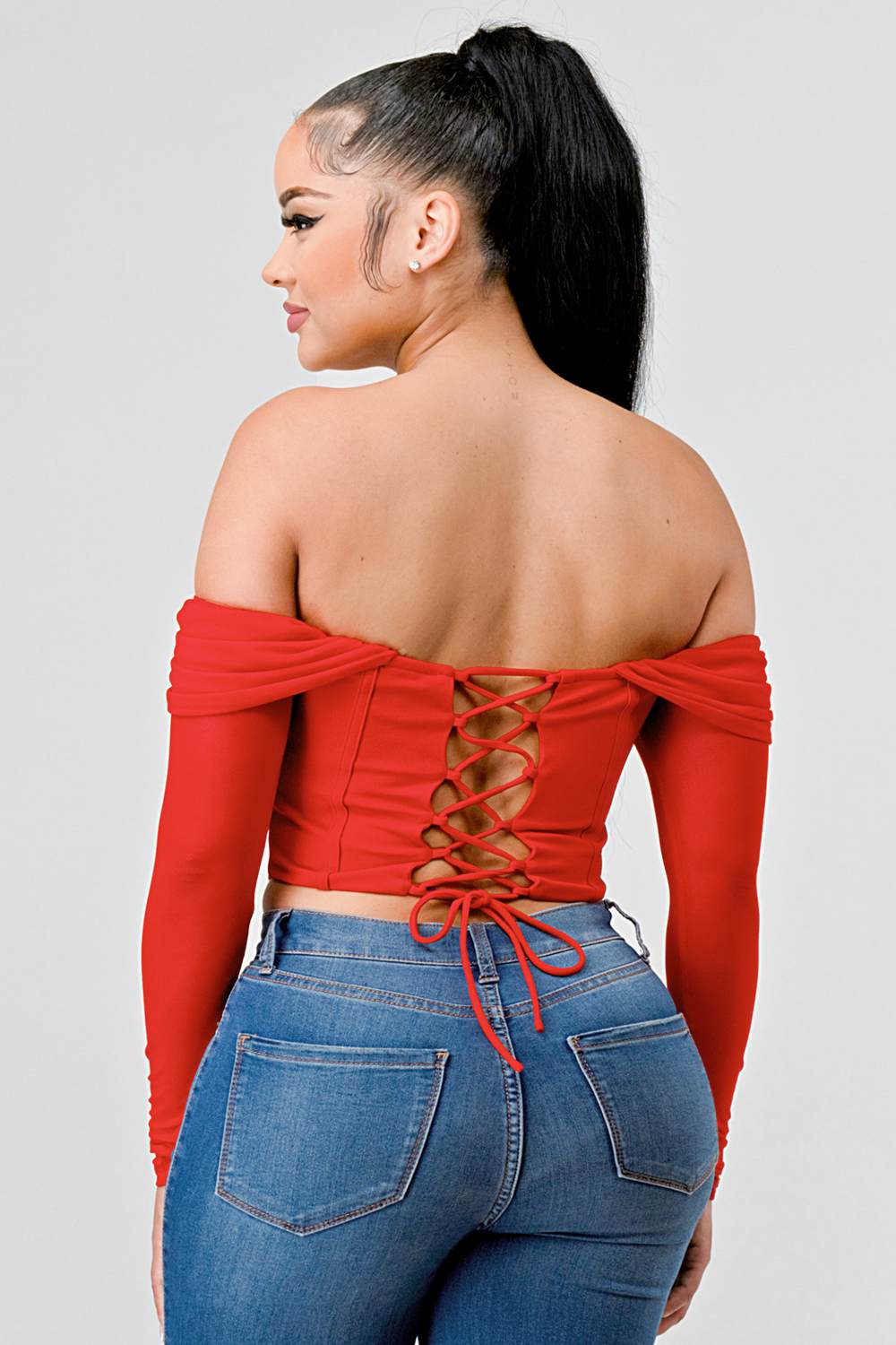 Off-Shoulder Corset Top
