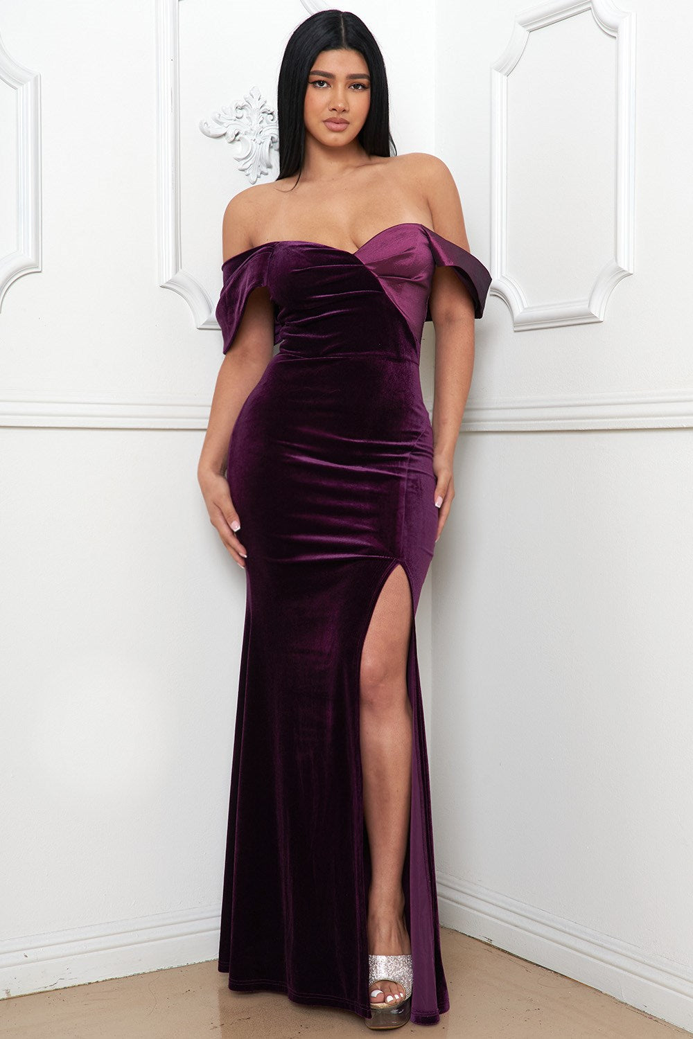 Contrast Maxi Dress