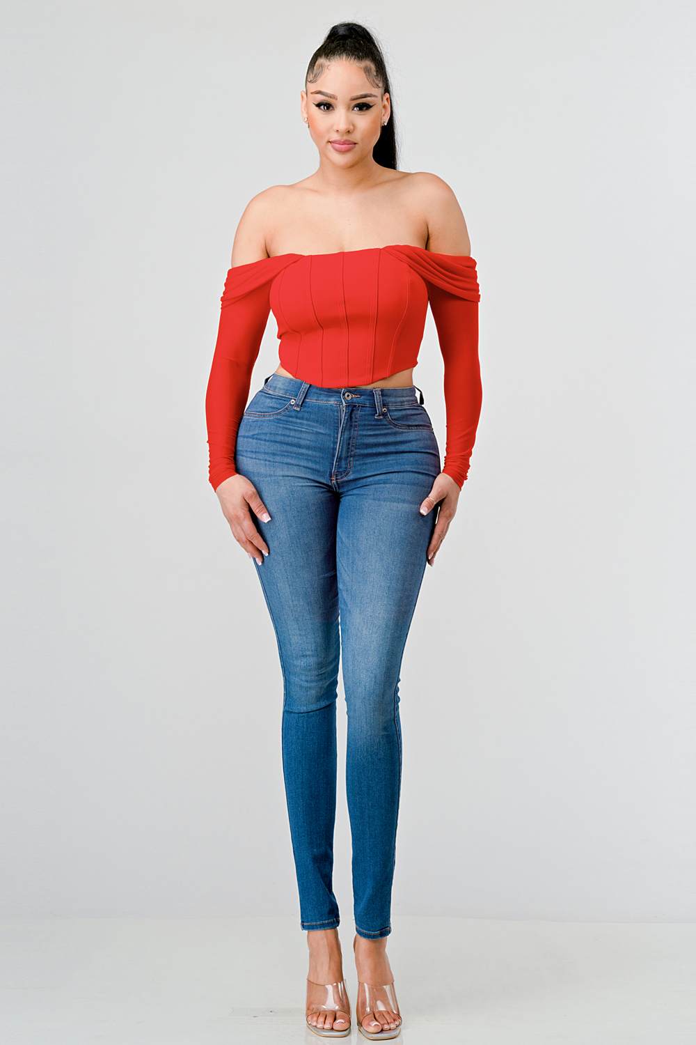 Off-Shoulder Corset Top