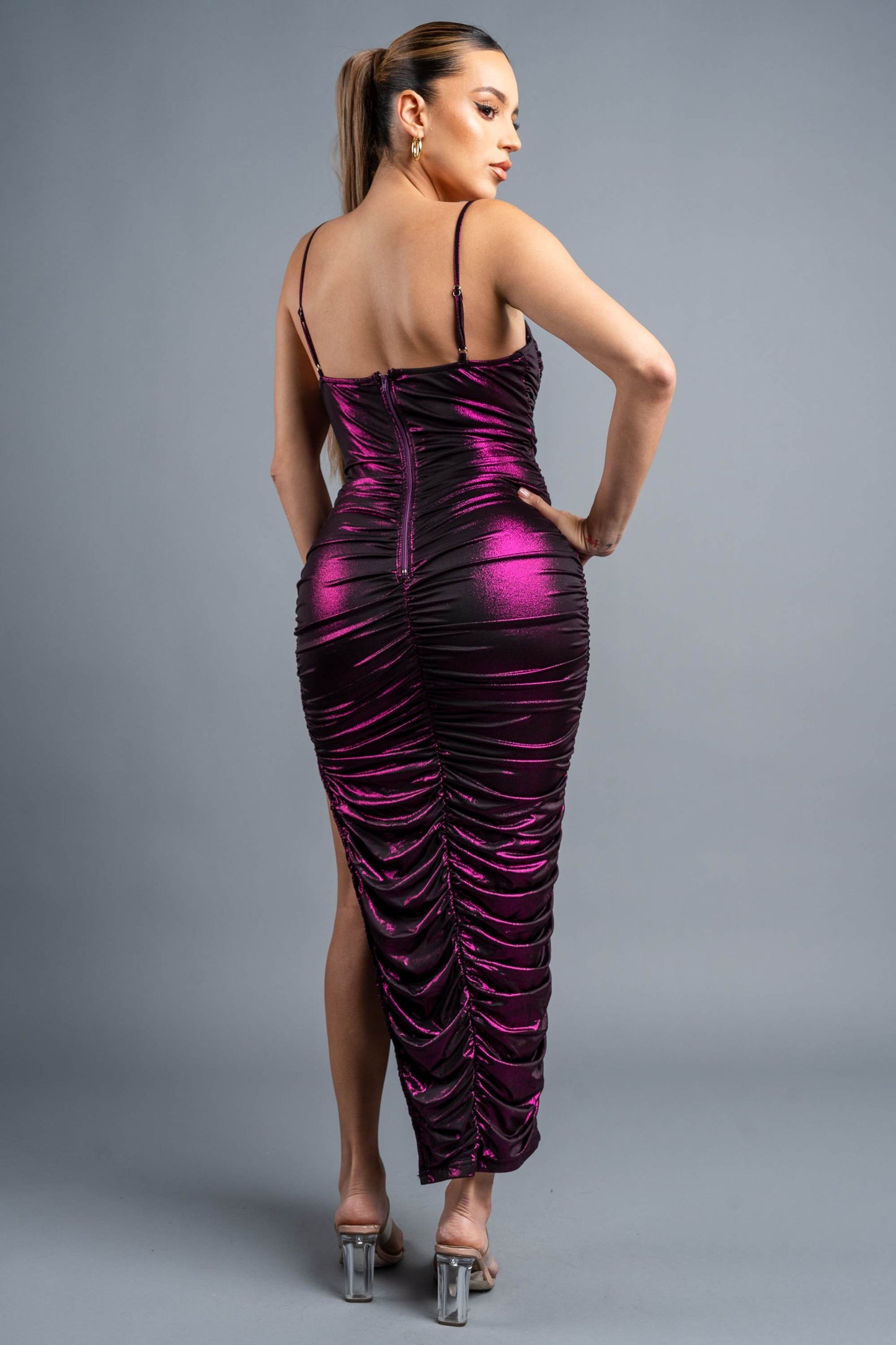 Metallic Sweetheart Dress