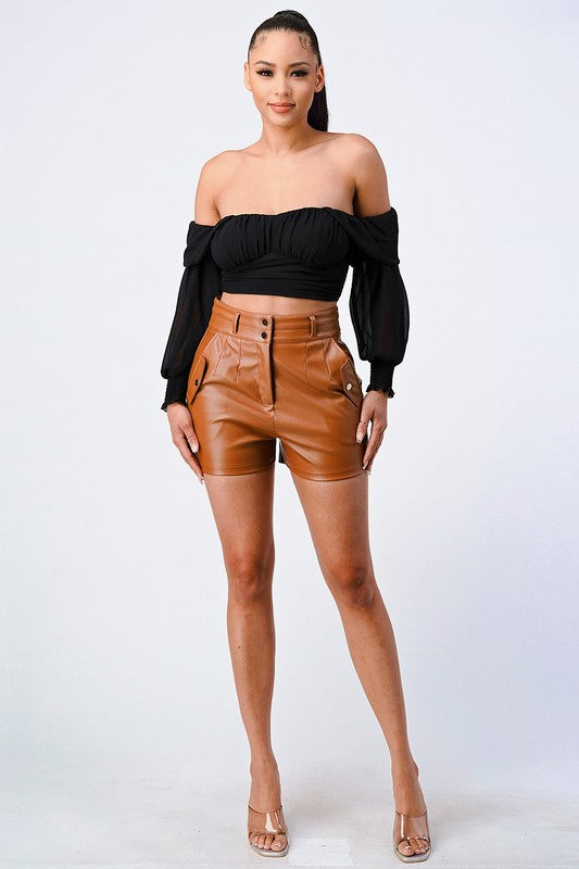Breezy Off-Shoulder Elegant Top