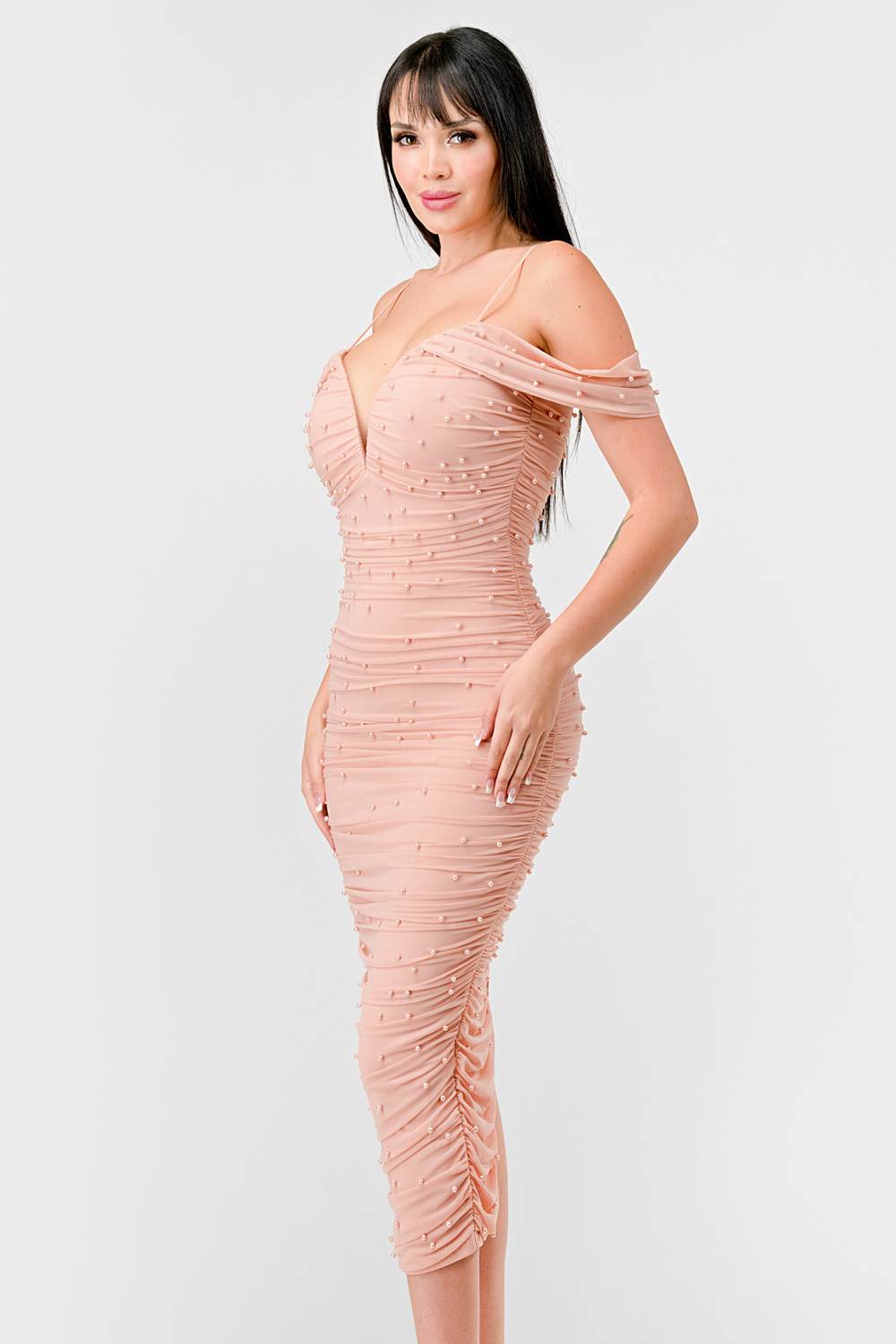 Pearl Mesh Elegant Dress