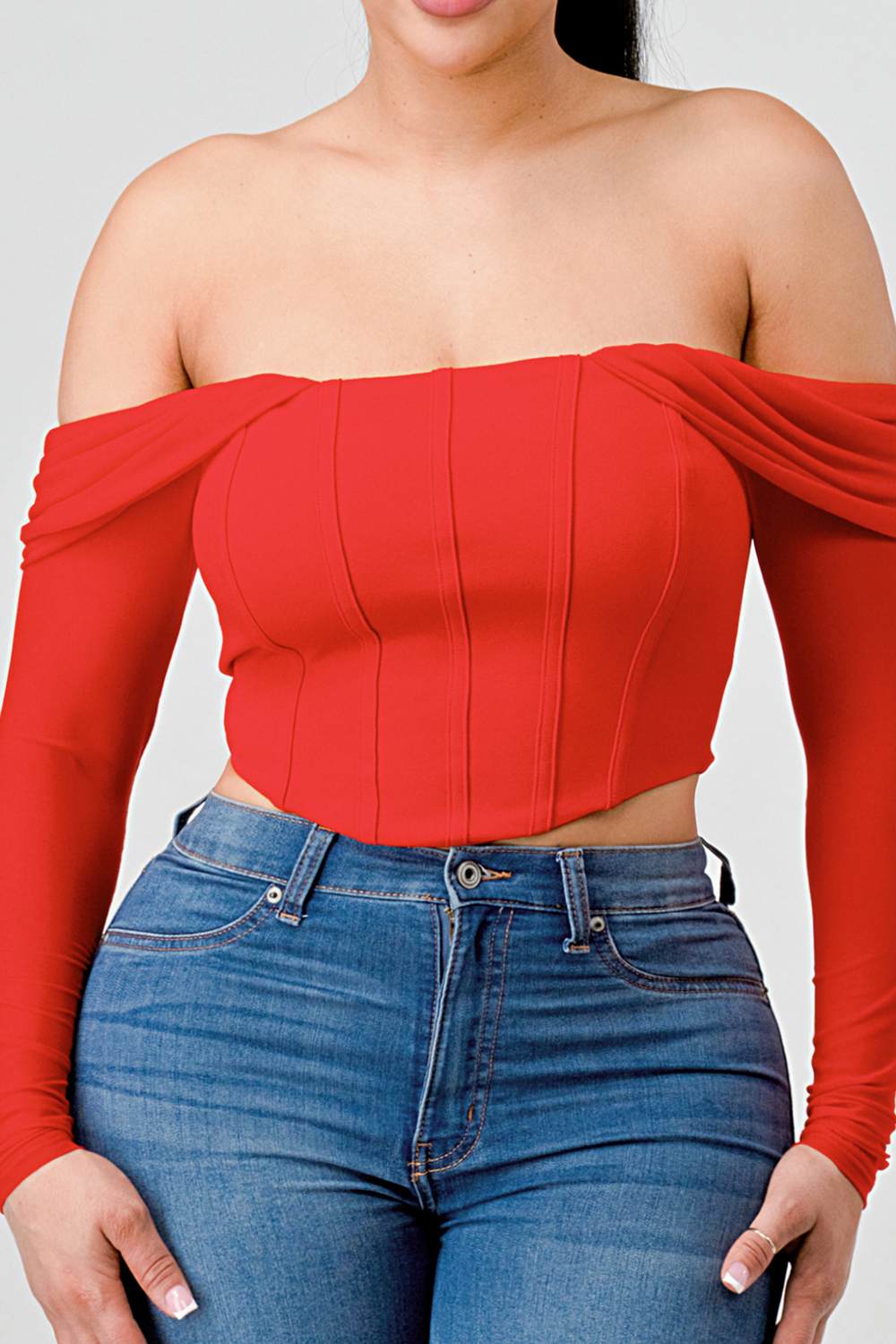 Off-Shoulder Corset Top