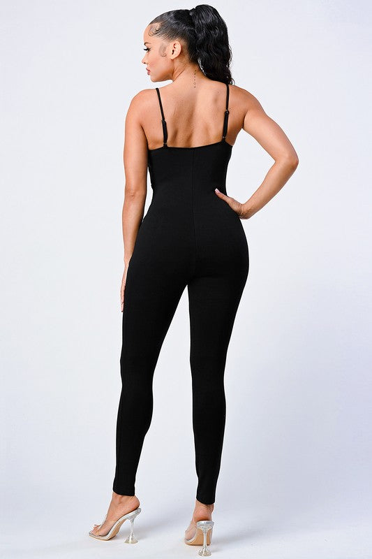 Sensational Lace Corset Jumpsuit