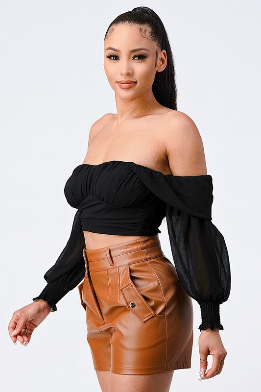Breezy Off-Shoulder Elegant Top