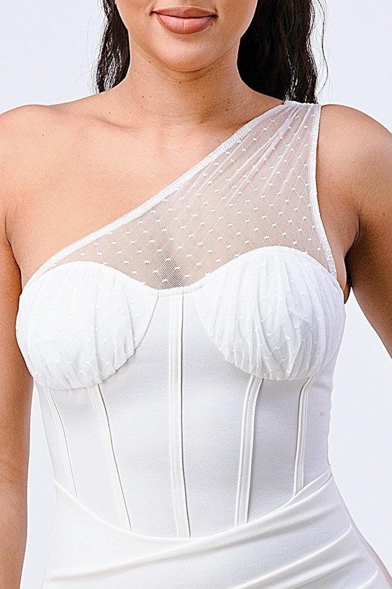 Robe portefeuille une épaule